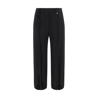 Burberry Black Wool Jogger Pants Oves Aries Model