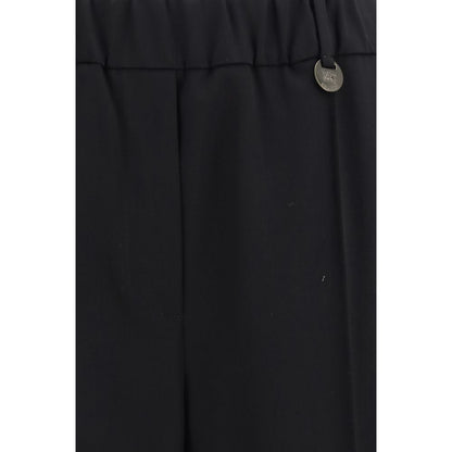 Burberry Black Wool Jogger Pants Oves Aries Model