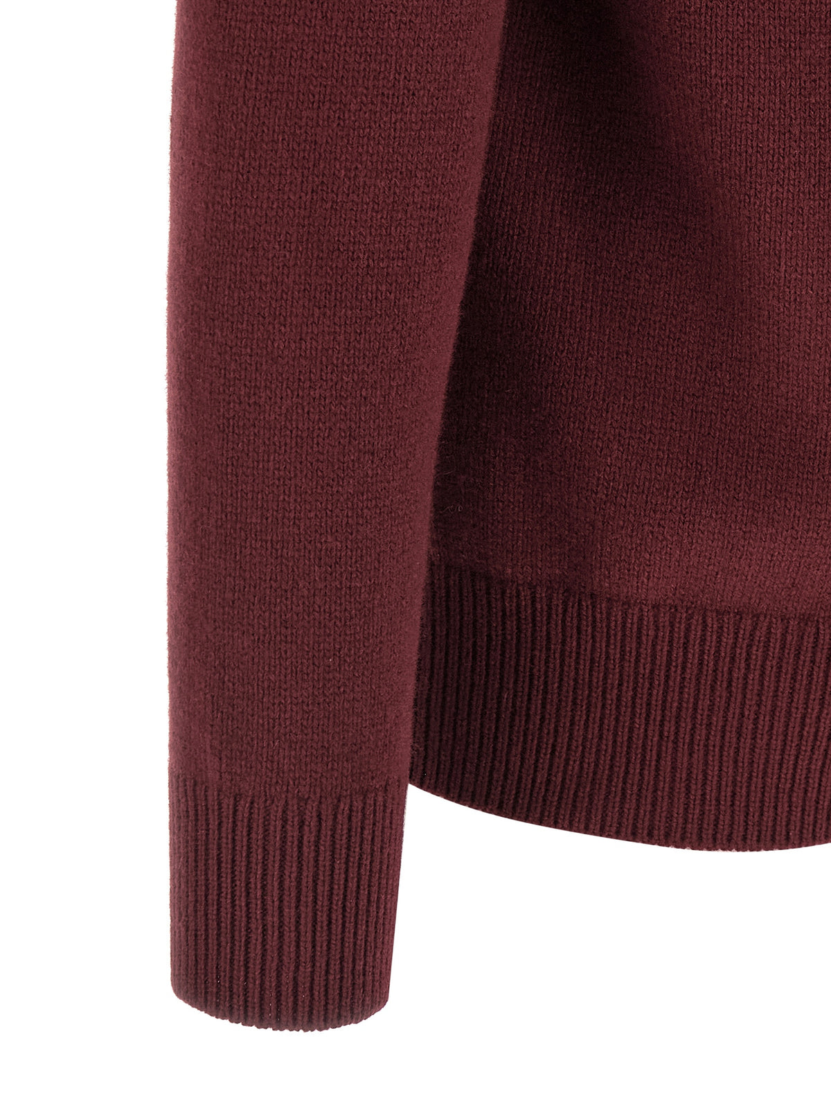 Gucci Burgundy Cashmere Cardigan - Traditional Knit