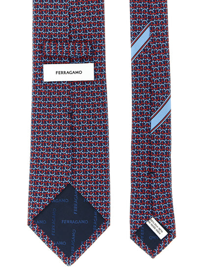 Ferragamo Bufanda De Seda - Estampado Multicolor Elegante
