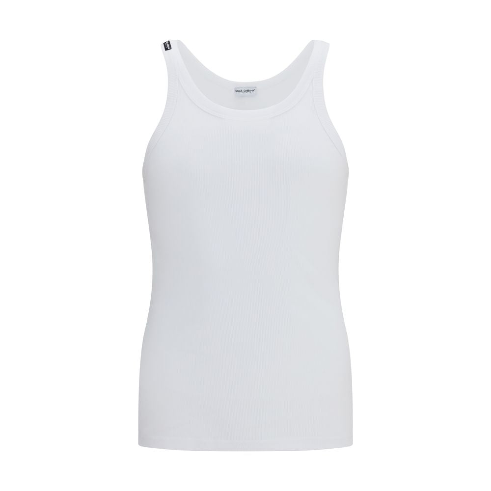 Blusa De Algodón Blanco De Corte Entallado Y Diseño Depurado Dolce & Gabbana