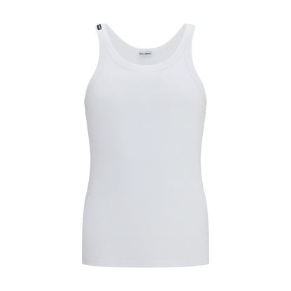 Blusa De Algodón Blanco De Corte Entallado Y Diseño Depurado Dolce & Gabbana