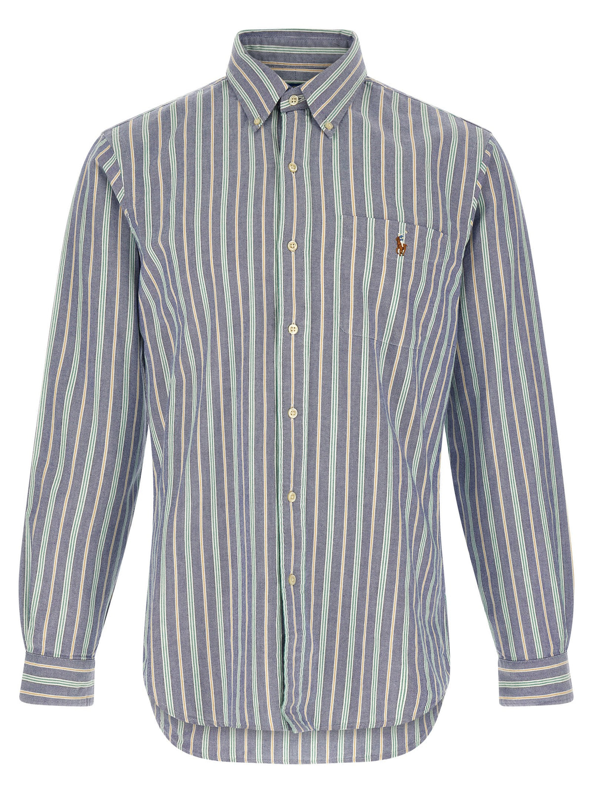 Blusa Polo Ralph Lauren de Algodón Multicolor con Estampado Vertical