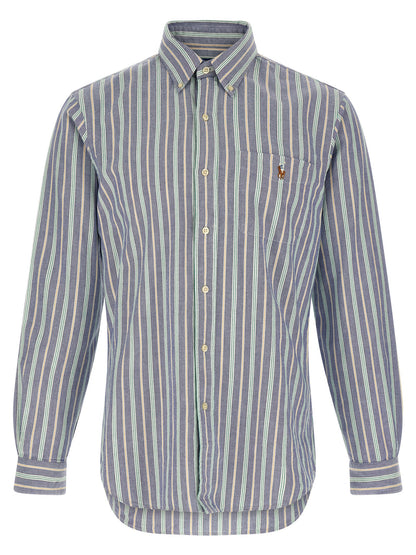Blusa Polo Ralph Lauren de Algodón Multicolor con Estampado Vertical