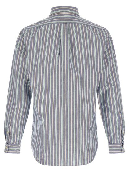 Blusa Polo Ralph Lauren de Algodón Multicolor con Estampado Vertical