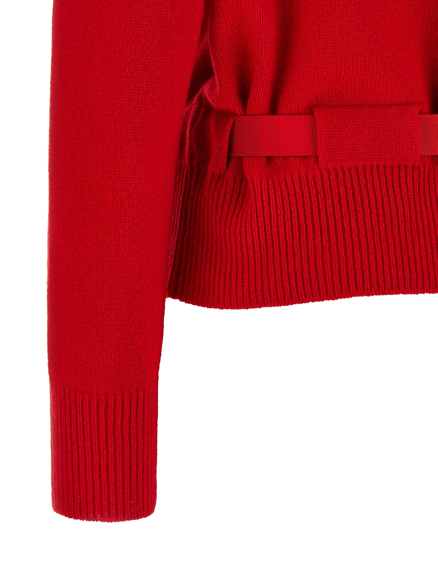 Ferragamo Intense Red Cashmere Cardigan