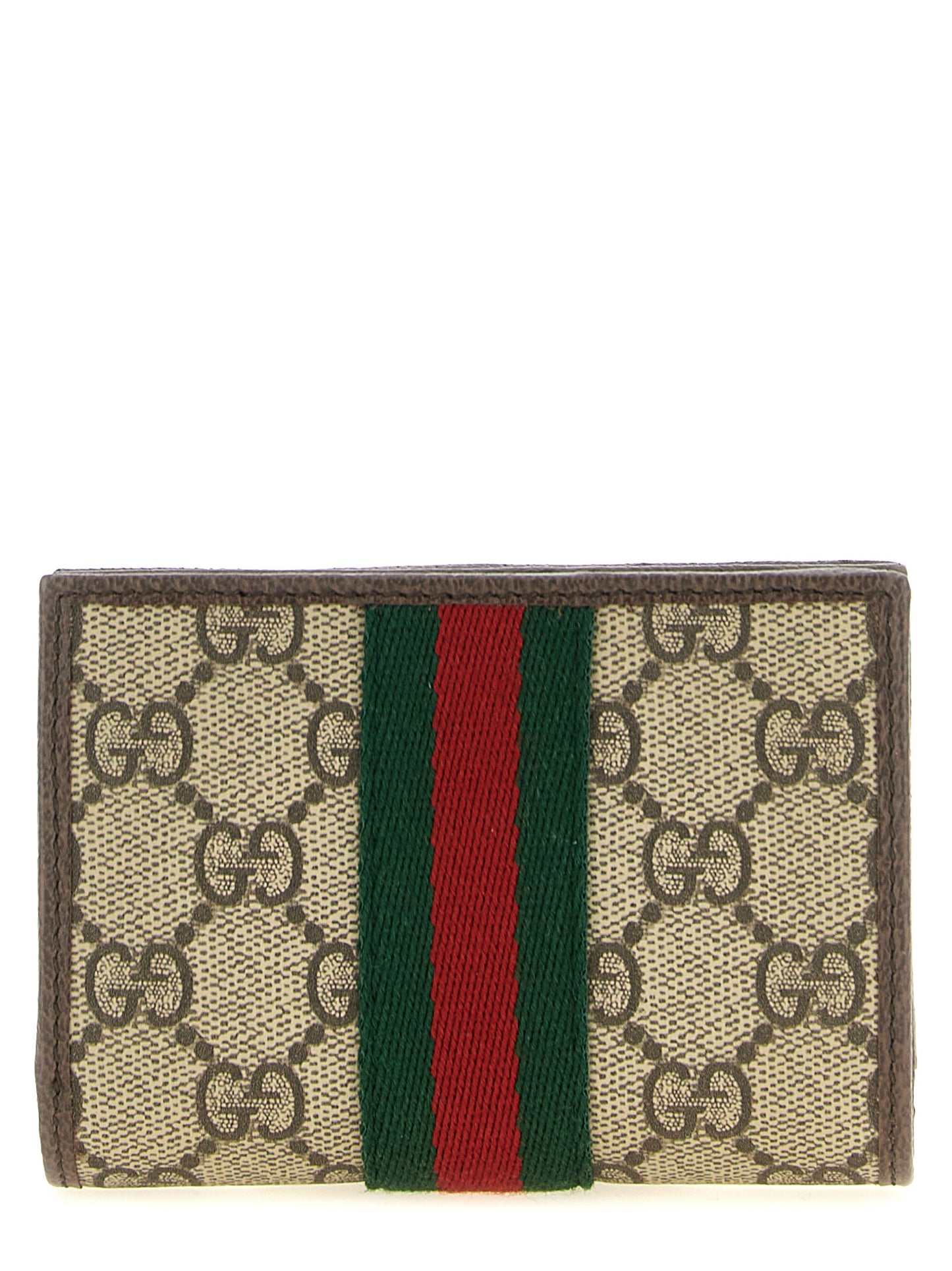 Monedero Porta Tarjetas Gucci De Polietileno Beige