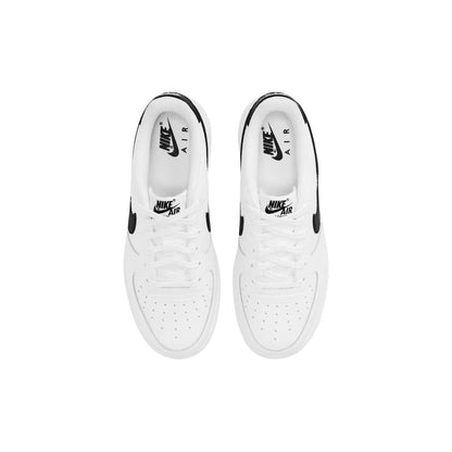Baskets Nike Air Force 1 Blanches En Cuir Coupe Basse