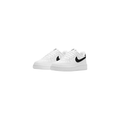 Baskets Nike Air Force 1 Blanches En Cuir Coupe Basse