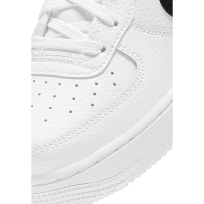 Baskets Nike Air Force 1 Blanches En Cuir Coupe Basse