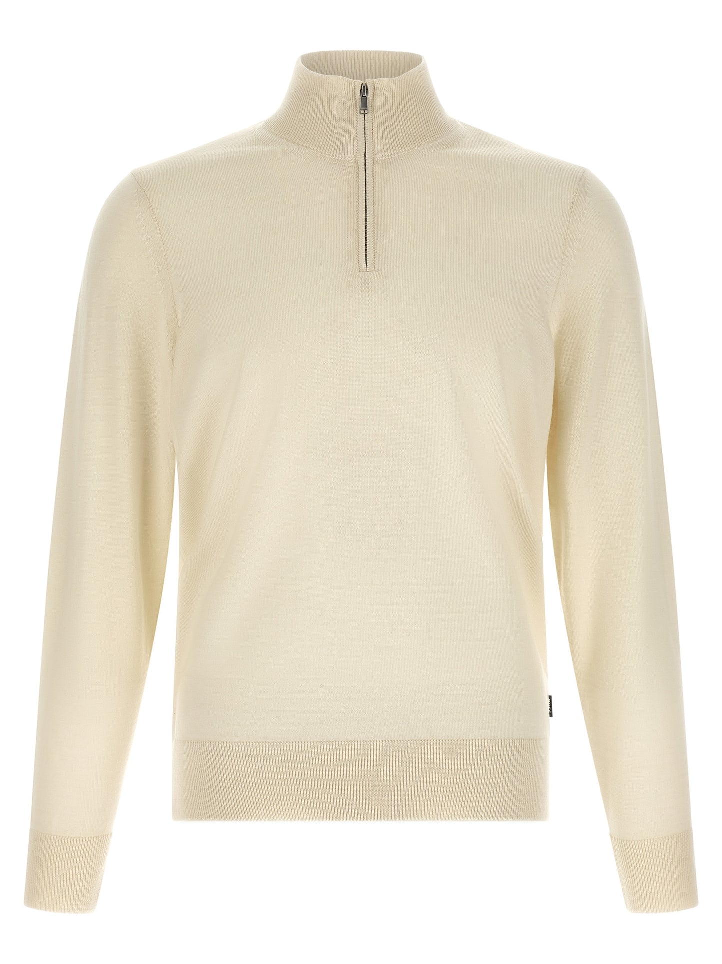 Cárdigan De Lana Virgen Hugo Boss En Beige