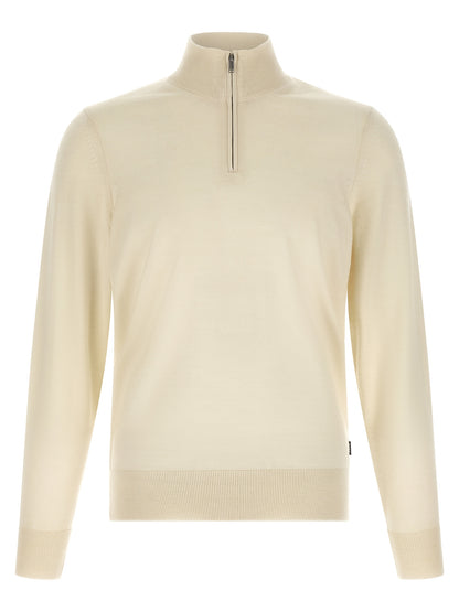 Cárdigan De Lana Virgen Hugo Boss En Beige