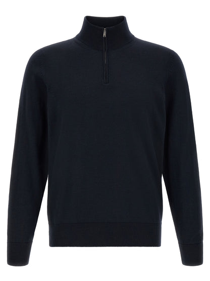 Cárdigan Hugo Boss en Laine Vierge Bleue Modèle H-Ebenji
