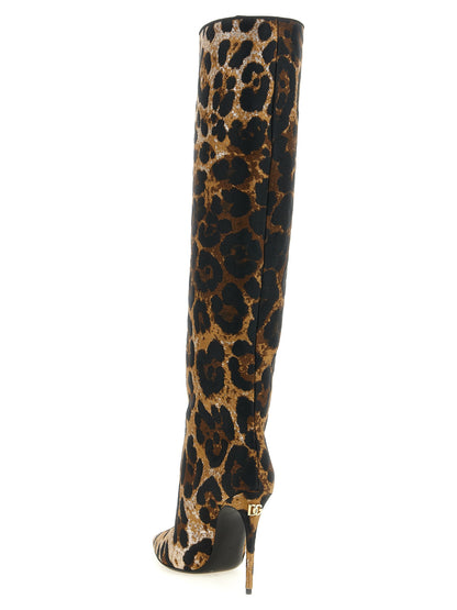 Dolce & Gabbana Botas Sobre La Rodilla - Poliéster Multicolor