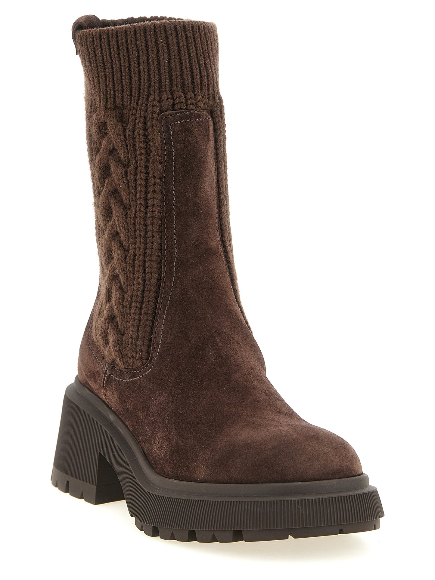 Botas De Tobillo Jimmy Choo En Piel De Cordero Marrón