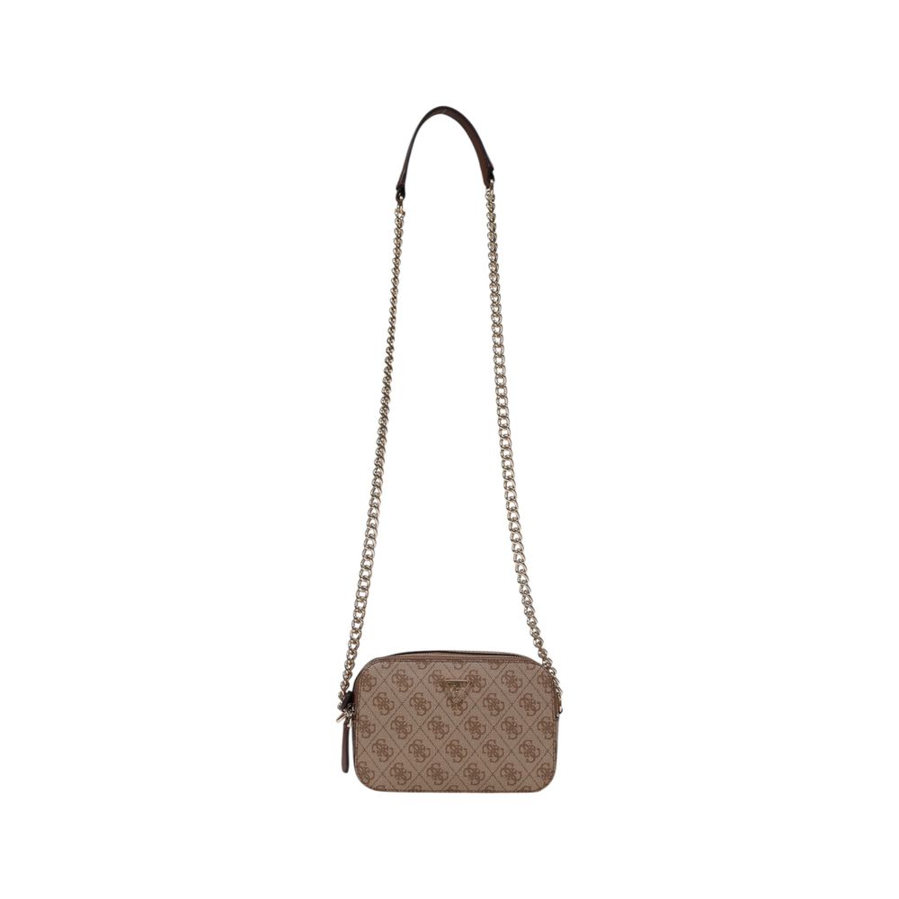 Guess Brown Polyethylene Handbag Model Noelle II