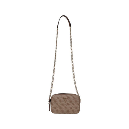 Guess Brown Polyethylene Handbag Model Noelle II