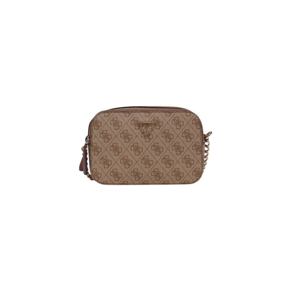 Guess Brown Polyethylene Handbag Model Noelle II
