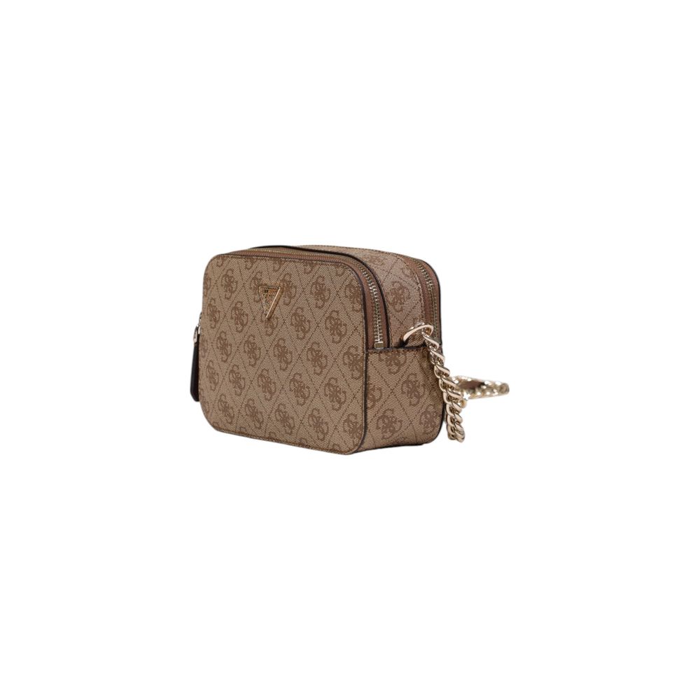 Guess Brown Polyethylene Handbag Model Noelle II