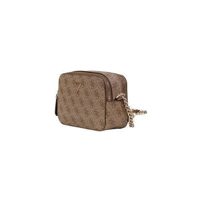 Guess Brown Polyethylene Handbag Model Noelle II