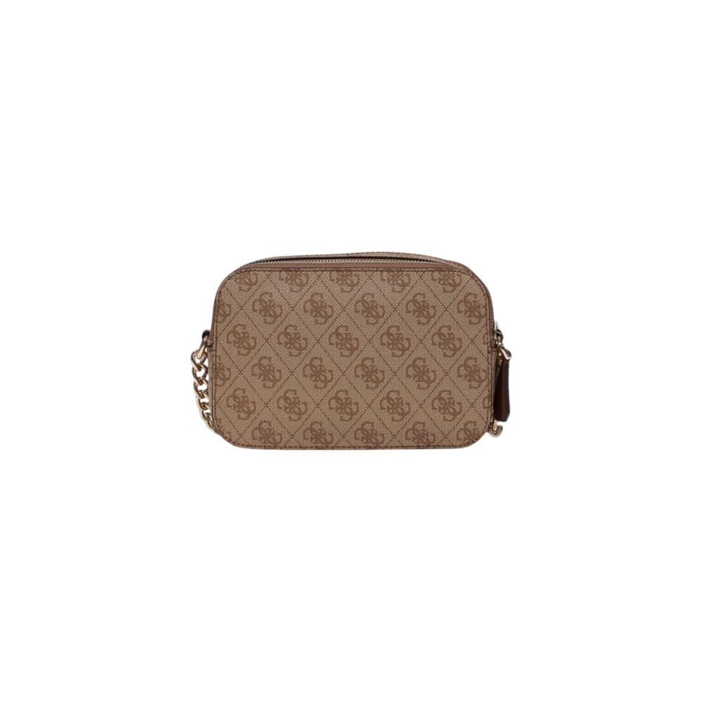 Guess Brown Polyethylene Handbag Model Noelle II