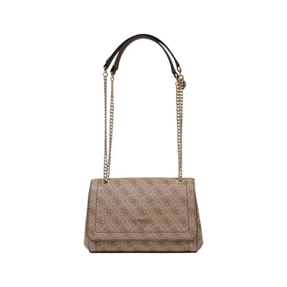 Sac à main marron en polyéthylène Guess - Modèle Noelle II et Collection Fw26