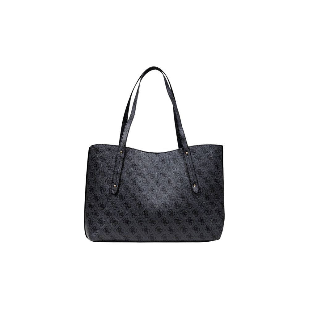 Guess Bolso De Polietileno Gris Con Logotipo Interior