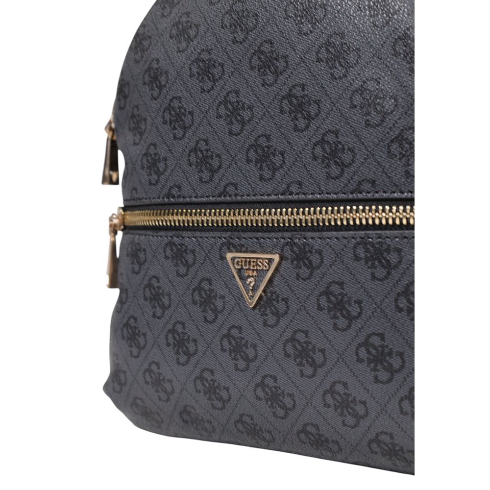 Mochila Guess De Polietileno Gris Modelo Manhattan Ii
