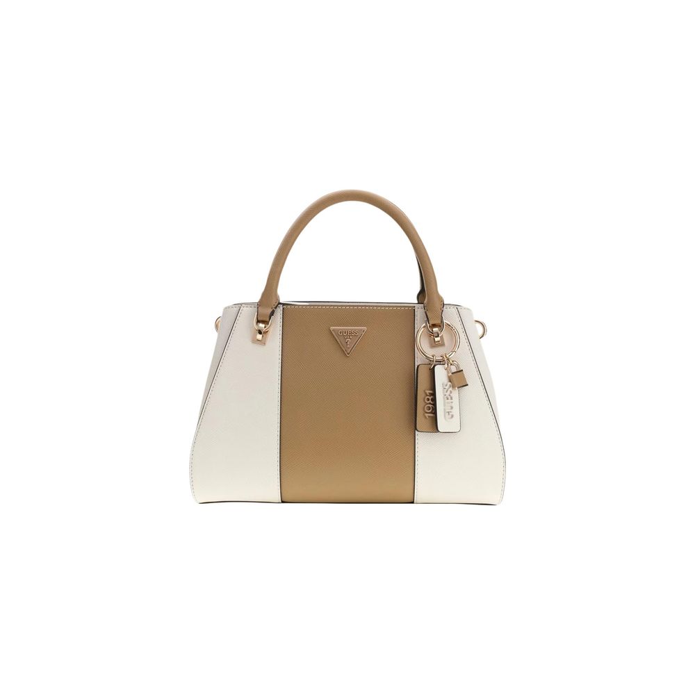 Guess Beige Polyethylene Bag Optimized Capacity