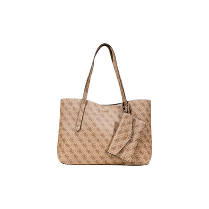Guess Bolso De Mano Blanco En Polietileno - Gran Volumen