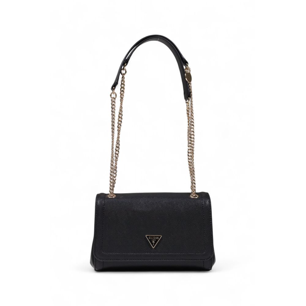 Guess Sac à main noir en polyéthylène modèle Noelle