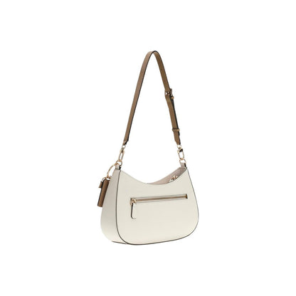 Bolso De Hombro Guess De Poliuretano Beige Modelo Noelle Ii