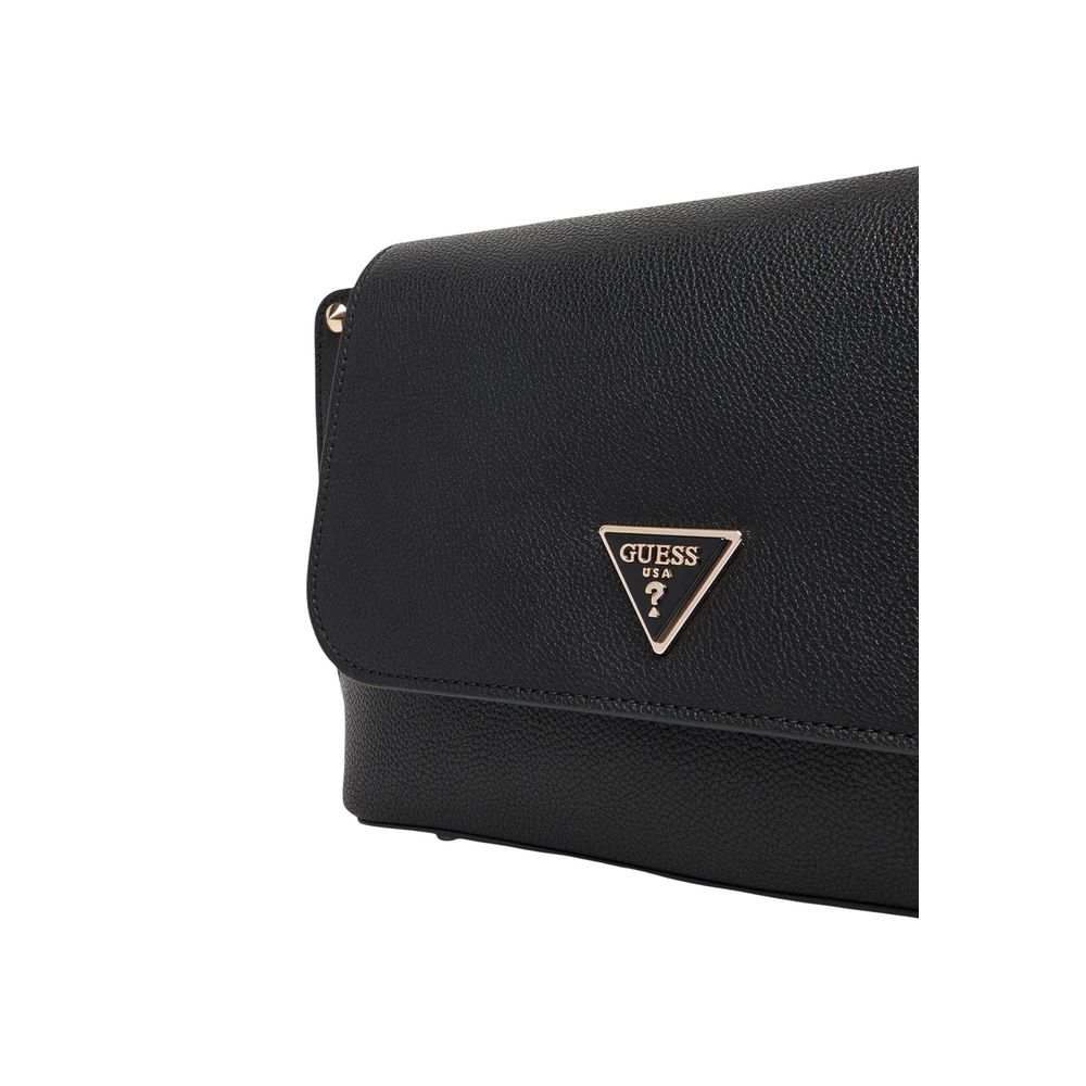 Bolso De Hombro De Polietileno Negro Guess Meridian