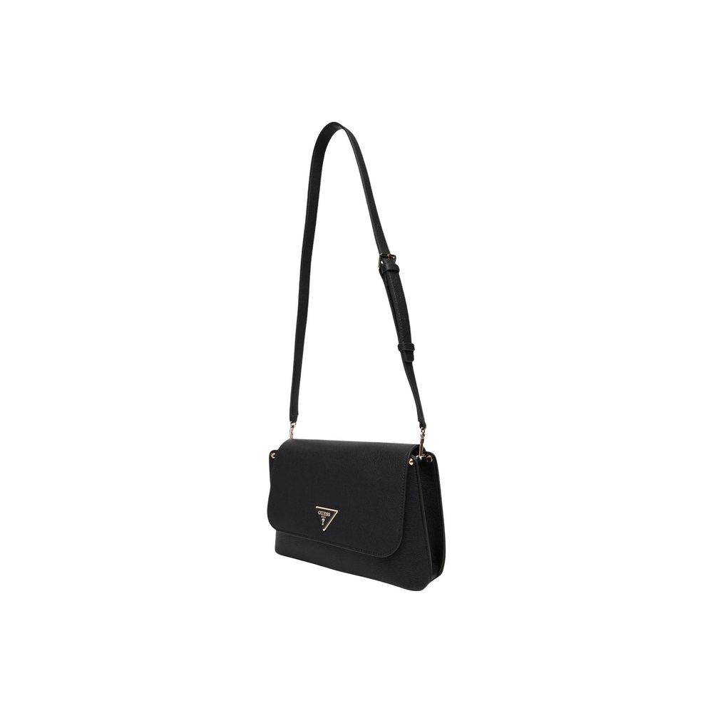 Bolso De Hombro De Polietileno Negro Guess Meridian
