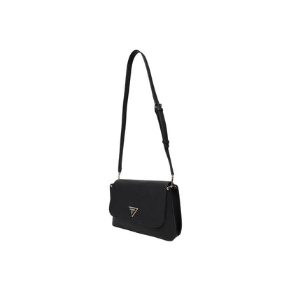 Bolso De Hombro De Polietileno Negro Guess Meridian