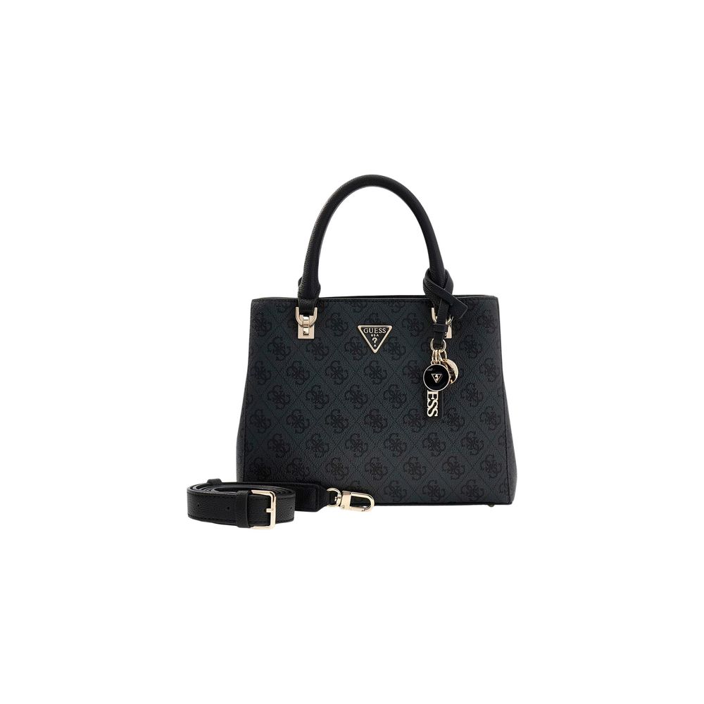 Versatile and Practical Gray Polyethylene Guess Handbag