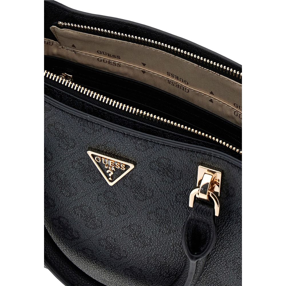 Versatile and Practical Gray Polyethylene Guess Handbag