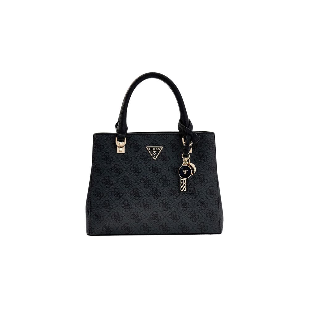 Versatile and Practical Gray Polyethylene Guess Handbag