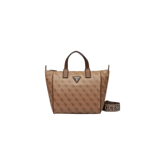 Guess Bolso De Mano Blanco De Polietileno Con Cremallera Follie Small Tote