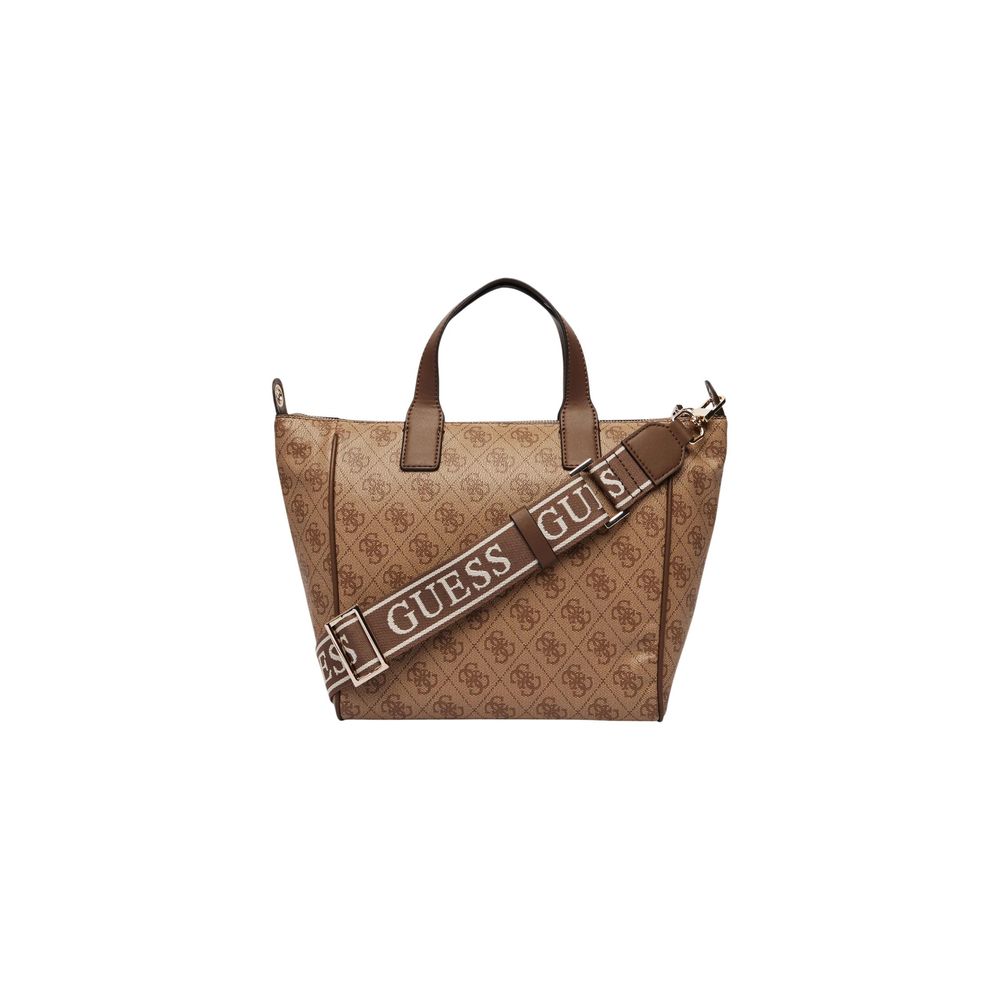 Guess Bolso De Mano Blanco De Polietileno Con Cremallera Follie Small Tote