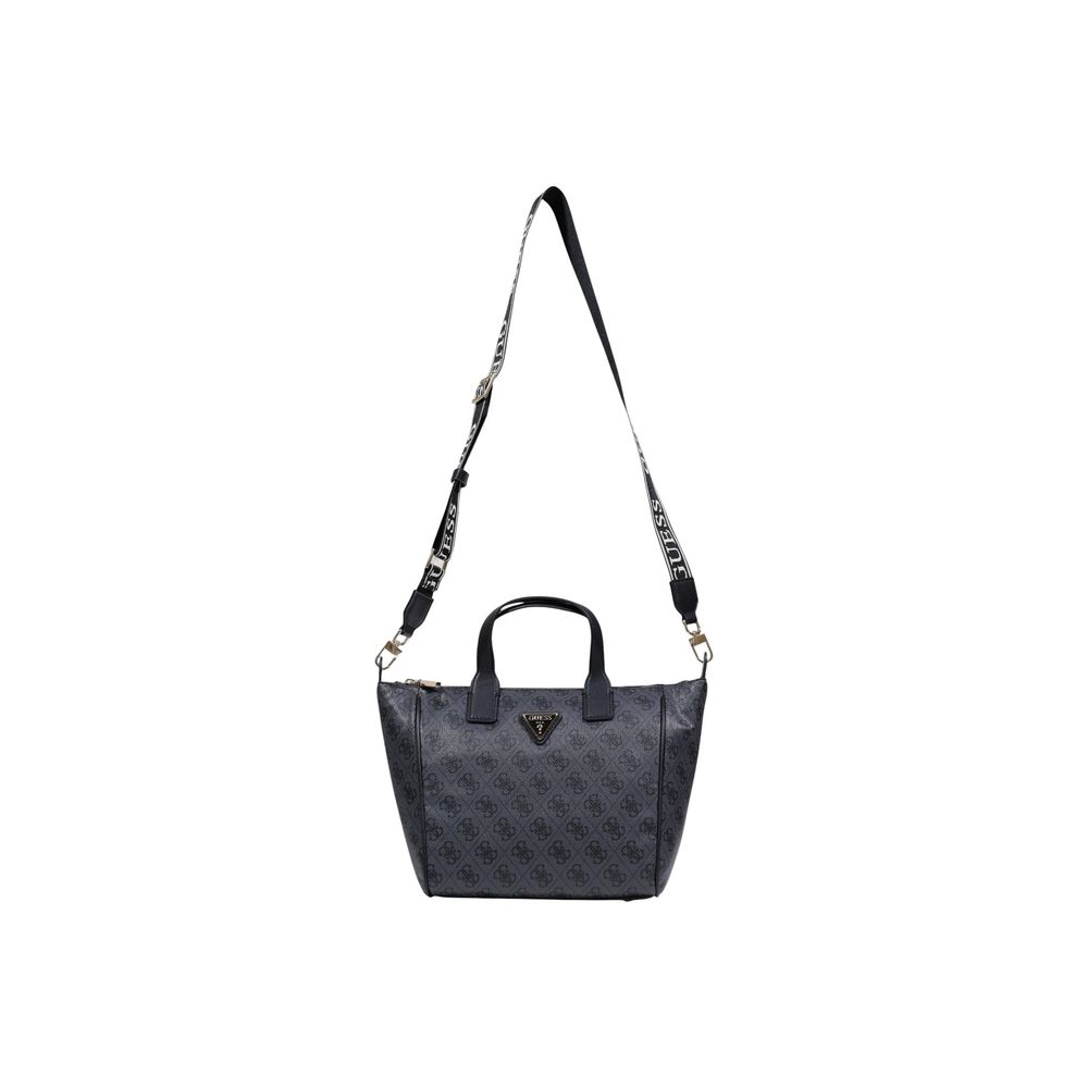 Guess Gray Polyethylene Follie Small Tote Bag