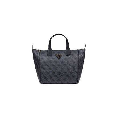 Guess Gray Polyethylene Follie Small Tote Bag
