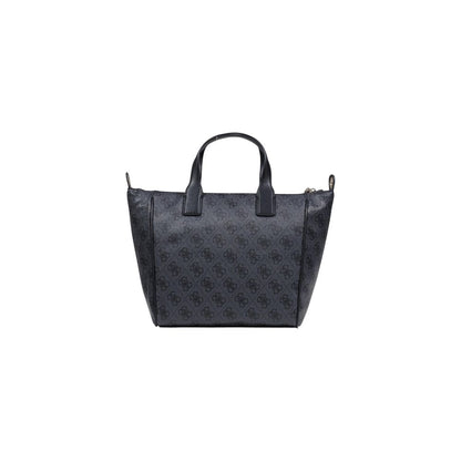 Guess Gray Polyethylene Follie Small Tote Bag