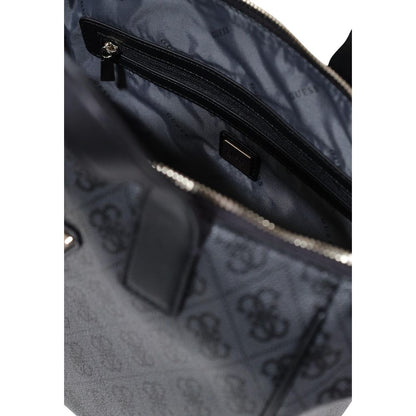 Guess Gray Polyethylene Follie Small Tote Bag