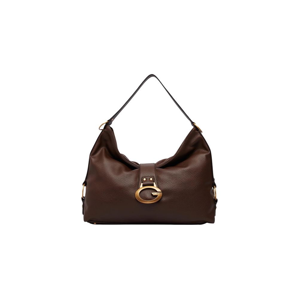 Bolso De Mano Marron Guess Amplia Capacidad Y Corte Actual