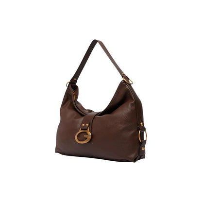 Bolso De Mano Marron Guess Amplia Capacidad Y Corte Actual