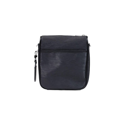 Bolso De Hombro Guess En Polietileno Negro Con Acabado Texturizado
