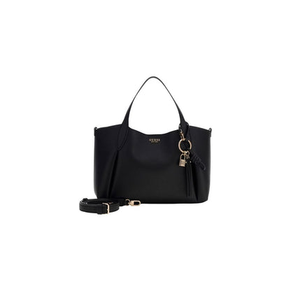 Bolso de Mano Guess de Polietileno Negro Estructurado