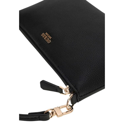 Bolso de Mano Guess de Polietileno Negro Estructurado