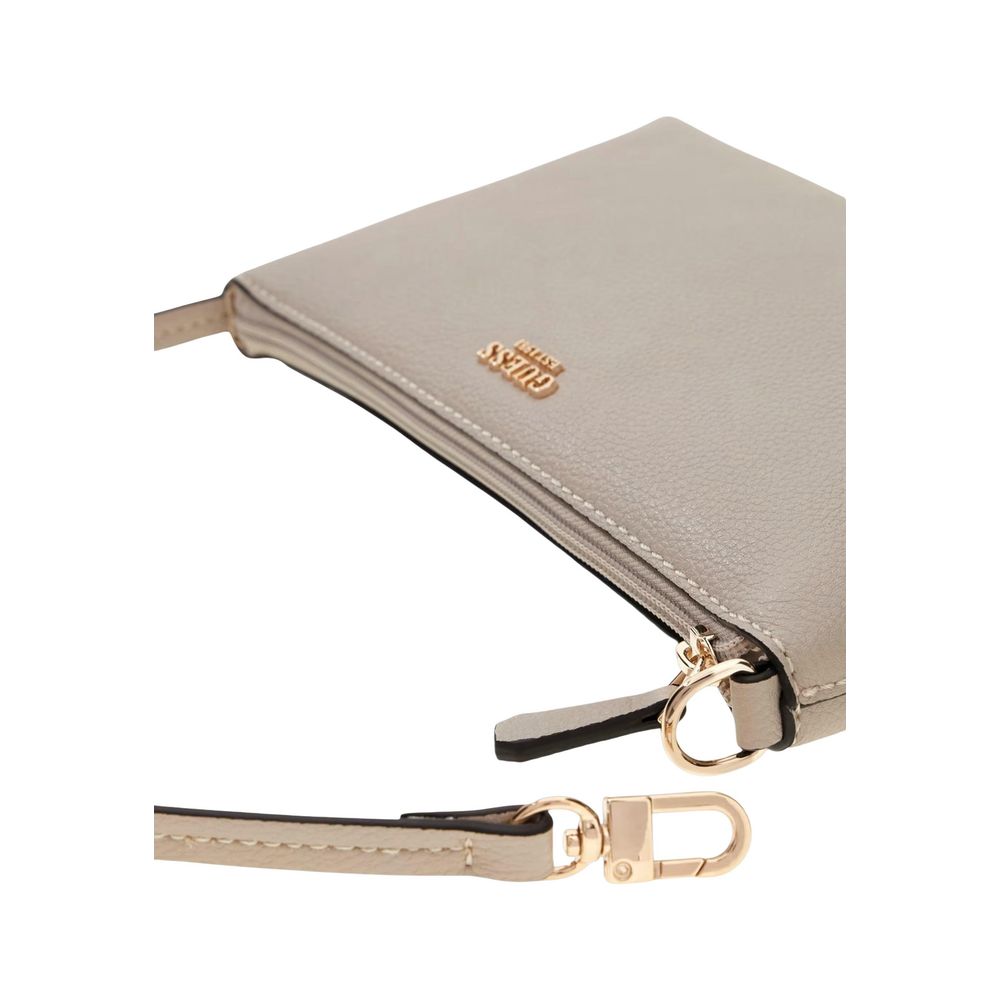 Bolso De Mano Guess En Poliuretano Beige De Gran Capacidad